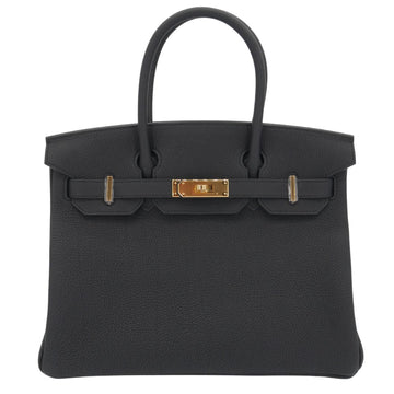 Hermès 30cm Birkin Black Togo Leather Gold Hardware