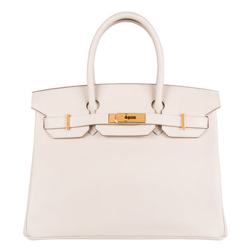 Hermès 30cm Birkin Craie Epsom Leather Gold Hardware