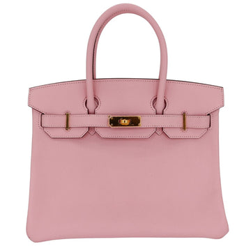 Hermès 30cm Birkin Rose Sakura Chevre Leather Gold Hardware