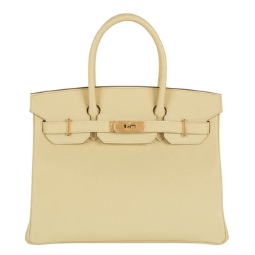 Hermès 30cm Birkin Jaune Poussin Epsom Leather Gold Hardware