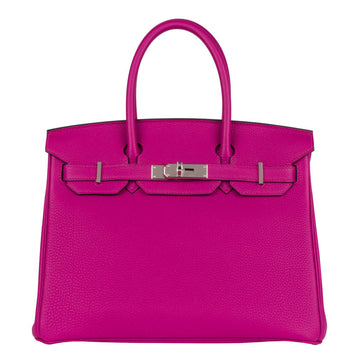 Hermès 30cm Birkin Rose Pourpre Togo Leather Palladium Hardware