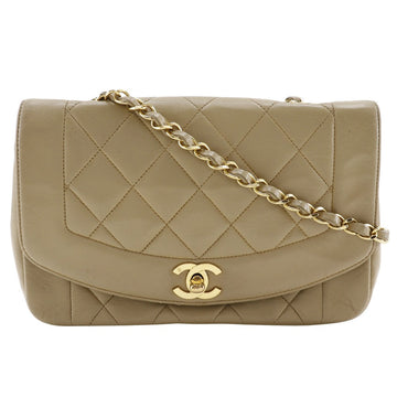 Top Quality Chanel Diana Leather Shoulder Bag Beige