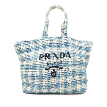 Logo Tote Raffia Large