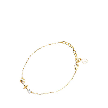 Gold Louis Vuitton Gold Plated Petit Louis Bracelet
