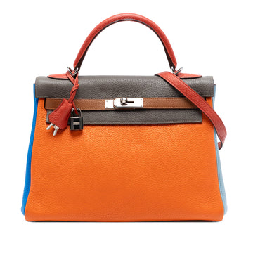 Kelly Handbag Arlequin Leather 32
