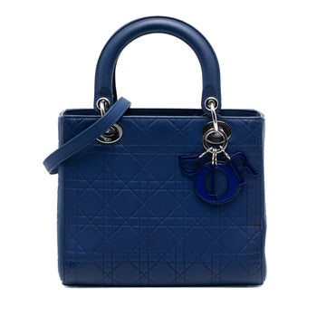 Lady Dior Bag Cannage Embossed Matte Calfskin Medium