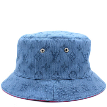 Monogram Essential Blue Bucket Hat