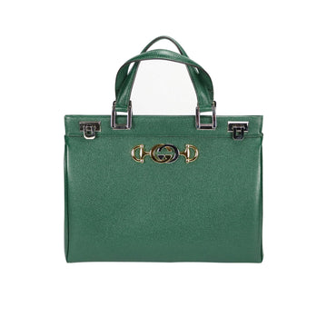 Gucci Zumi Handbag Dark Green Grained Leather