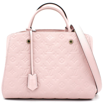 Montaigne MM Pink Monogram Empreinte Leather
