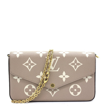 Felicie Pochette Bicolor Monogram Empreinte Leather