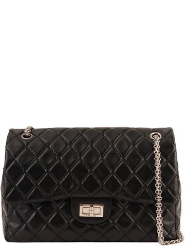 Top Quality Chanel Around 2008 Made 2.55 Chain Shoulder Bag Black