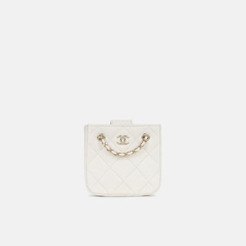 Tiny Square Clutch on Chain