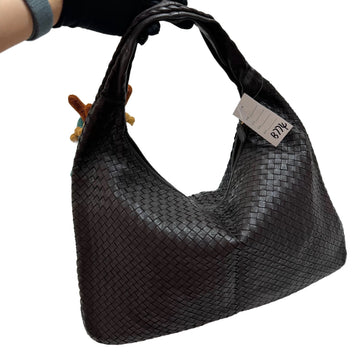 Bottega Veneta Hobo Bag Large Chocolate Brown Lambskin leather 51cm