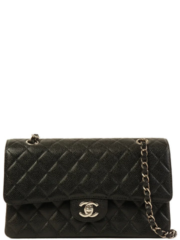 Top Quality Chanel Around 2000 Made Leather Skin Classic New Chain Bag 25Cm Black