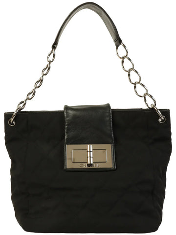 Top Quality Chanel Around 2004 Made 2.55 Chain Shoulder Bag Black