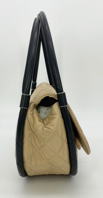RARE Chanel Nude Leather Hula Hoop Bag