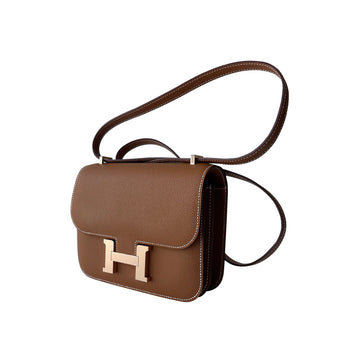 Hermès Constance III 18 Mini Gold Leather 2023