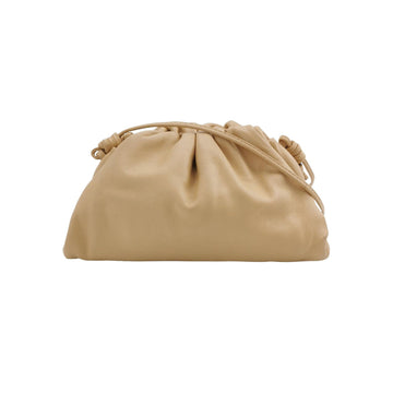 Bottega Veneta Pouch Mini Beige Leather