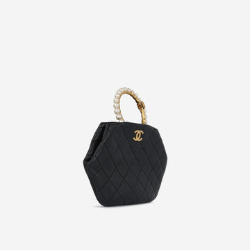 Pearl Cr Wristlet Clutch
