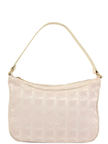 Top Quality Chanel 2001 Made New Travel Nylon Shoulder Bag Pink/White