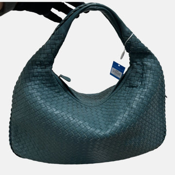 Bottega Veneta Hobo Bag Medium Lambskin leather Teal 45cm
