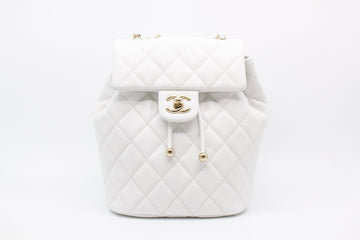 Top Quality Chanel AS4058 B10876 23S Backpack White / 10601 Leather Backpacks Pbhw