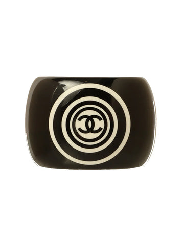 Top Quality Chanel 2001 Made Cc Mark Bangle Black