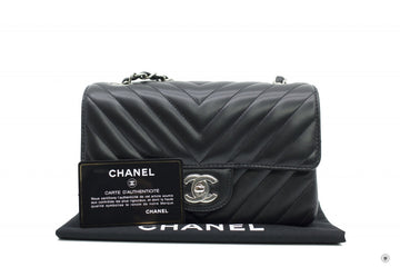 Top Quality Chanel A69900 Y60594 CC Chervon  Black / 94305 Leather 20CM Shoulder Bags Shw