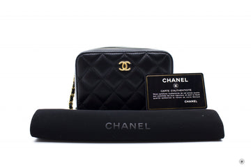 Top Quality Chanel AP2463B02916 Mini Camera Case Black / 94305 Leather Shoulder Bags Gbhw