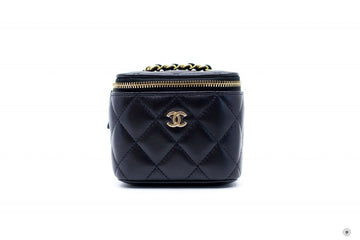 Top Quality Chanel AP1340Y04059 Small Vanity Case  Black / C3906 Leather Shoulder Bags Ghw