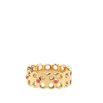 Gold Louis Vuitton Gold Plated Hide and Seek Ring