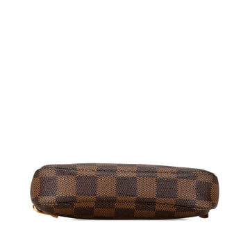 Brown Louis Vuitton Damier Ebene Mini Pochette Accessoires Handbag
