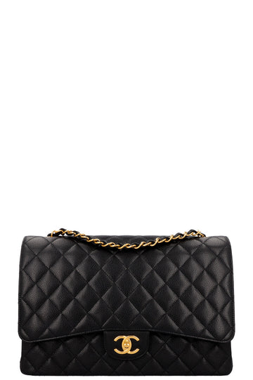 CHANEL Maxi Double Flap Bag Caviar Bag