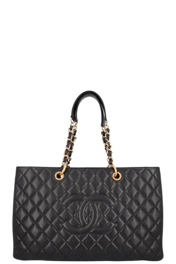 CHANEL GST Tote Bag Caviar Black