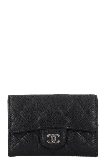 CHANEL Classic Wallet Caviar Black