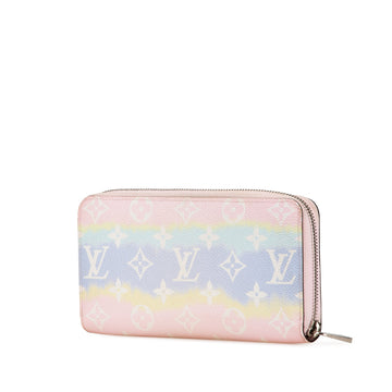 Pink Louis Vuitton Monogram Escale Zippy Wallet