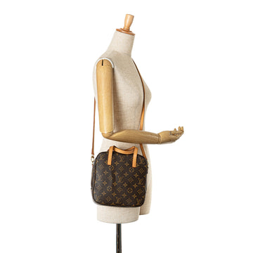 Brown Louis Vuitton Monogram Spontini Satchel