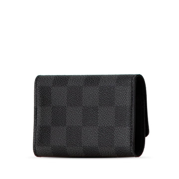 Gray Louis Vuitton Damier Graphite 6 Key Holder