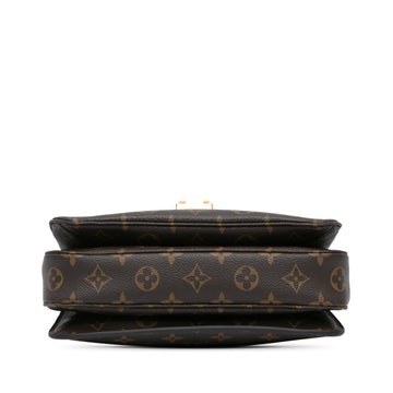 Brown Louis Vuitton Monogram Pochette Metis Satchel