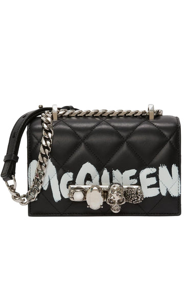Jeweled Mini Graffiti Satchel Bag