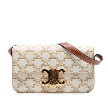 Triomphe East-West Shoulder Bag Triomphe Coated Canvas