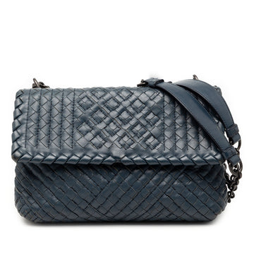 Olimpia Crossbody Bag Stitched Intrecciato Nappa Small