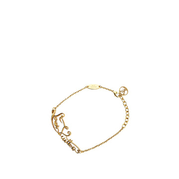 Gold Louis Vuitton Gold Plated My LV Affair Bracelet