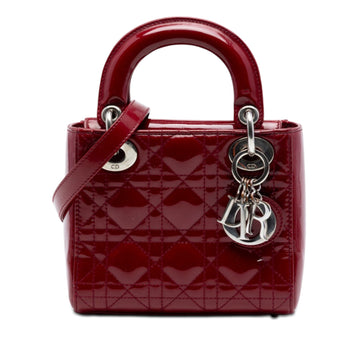Lady Dior Bag Cannage Quilt Patent Mini