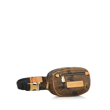 Brown Louis Vuitton Supreme Camouflage Bum Bag PM