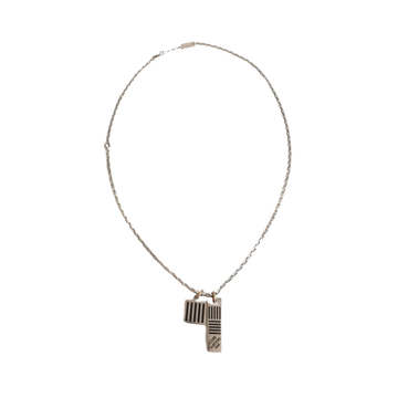 Louis Vuitton 'Damier Black' Pendant Necklace