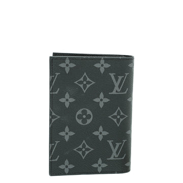 Louis Vuitton Graphite Monogram Eclipse Passport Cover
