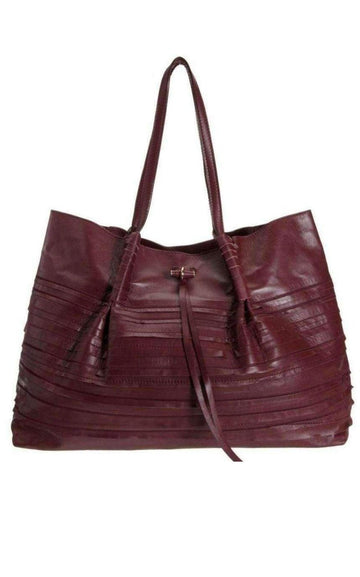 Liane Tiered Large Leather Tote Bag