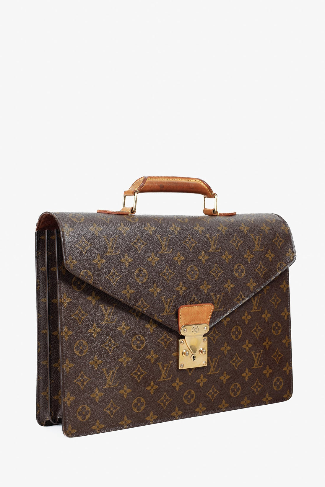 Louis Vuitton Vintage Brown Monogram Canvas Briefcase