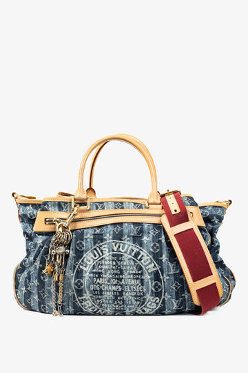 Louis Vuitton Cabas Raye GM Monogram Denim Cruise Shoulder Bag